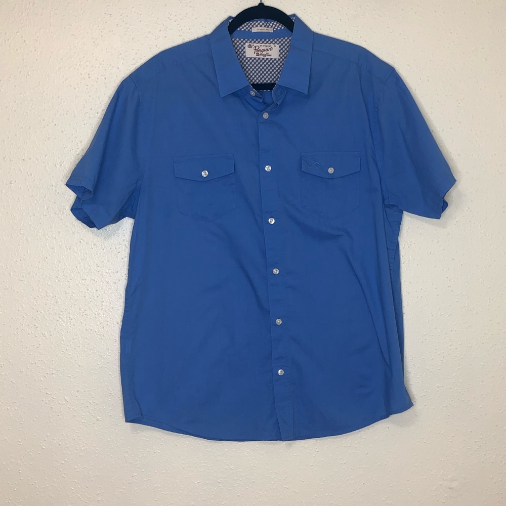Penquin Classic Fit Blue Button Down